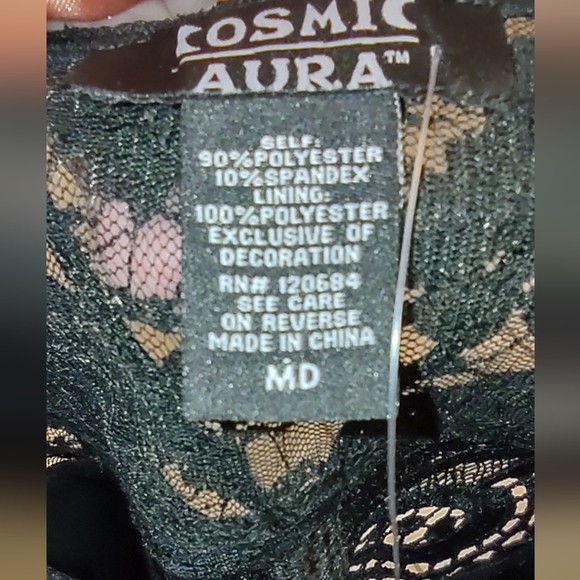 Butterfly Lace Bell Princess Sleeves Cropped Top Bustier close Party Shirt - Picture 17 of 17